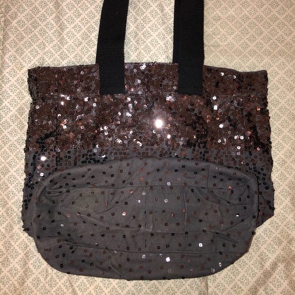 Gray Sequin Tote Bag - Picture 3 of 3